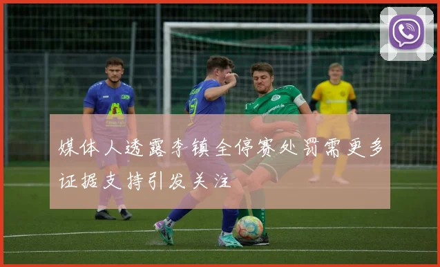 媒体人透露李镇全停赛处罚需更多证据支持引发关注